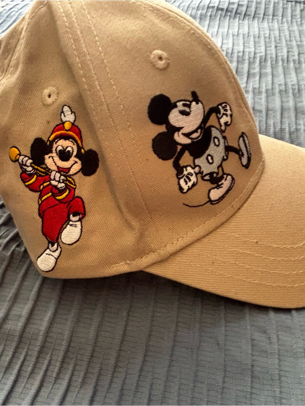 Disney Tan Baseball Cap with Embroidered Mickey Mouse - Picture 5 of 5